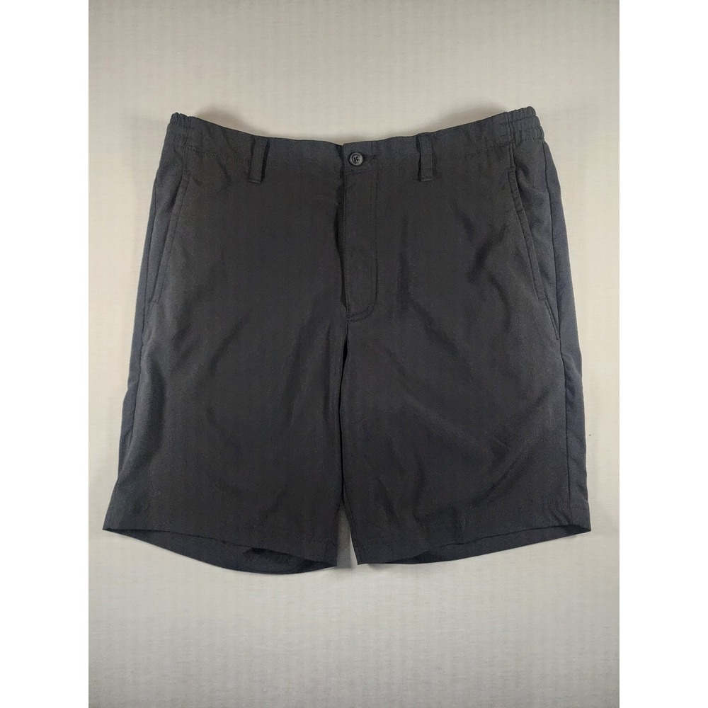 PGA Tour Mens‎ Golf Shorts Black Size 36 Performance Stretch Flat Front Active